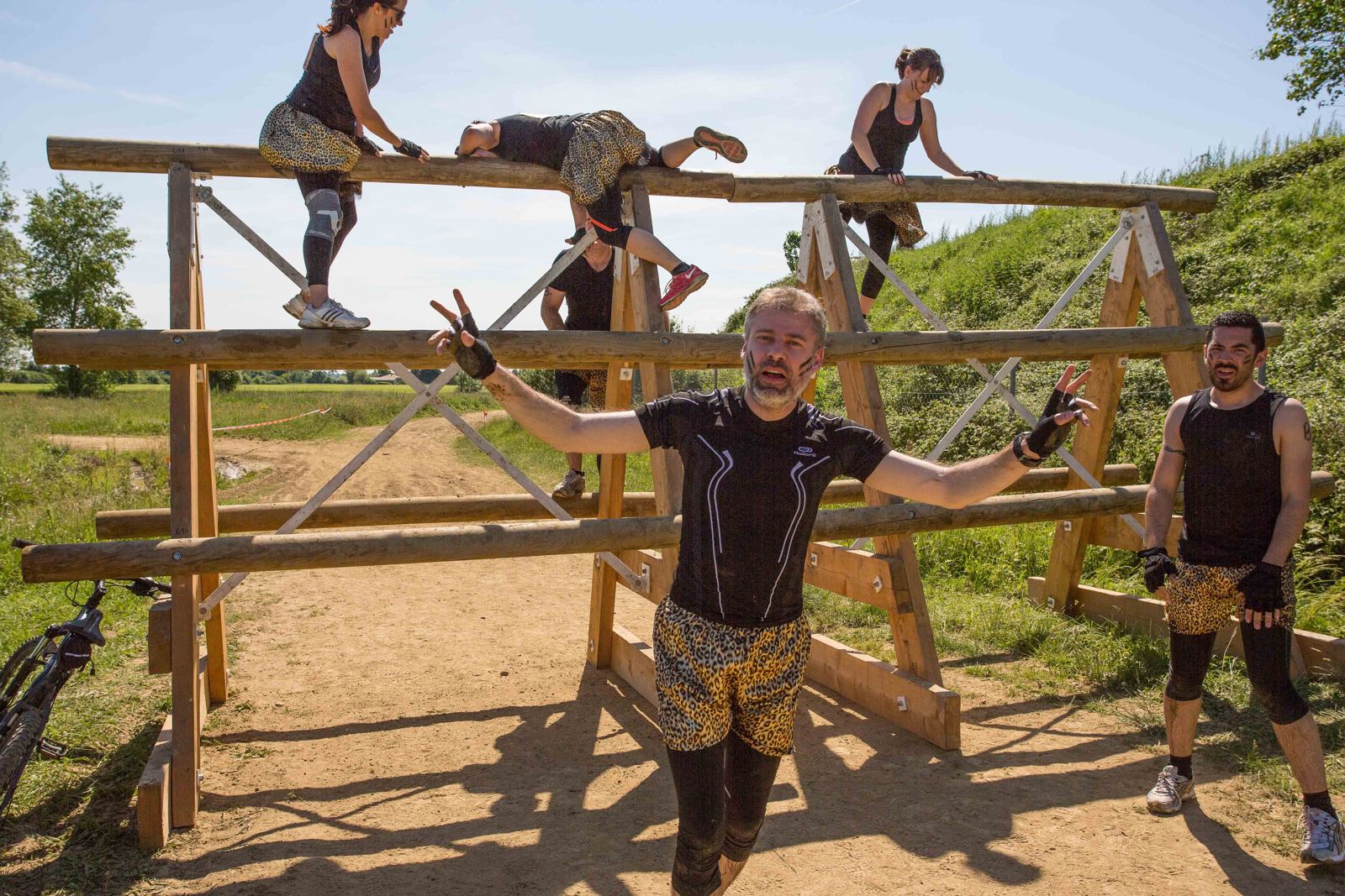 Participants de la Ruée des Fadas en pleine course
