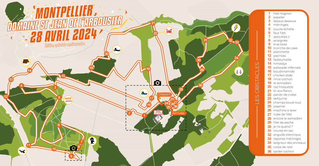 La ruée des fadas, une course d'obstalce de 8km et de 30 Obstacle